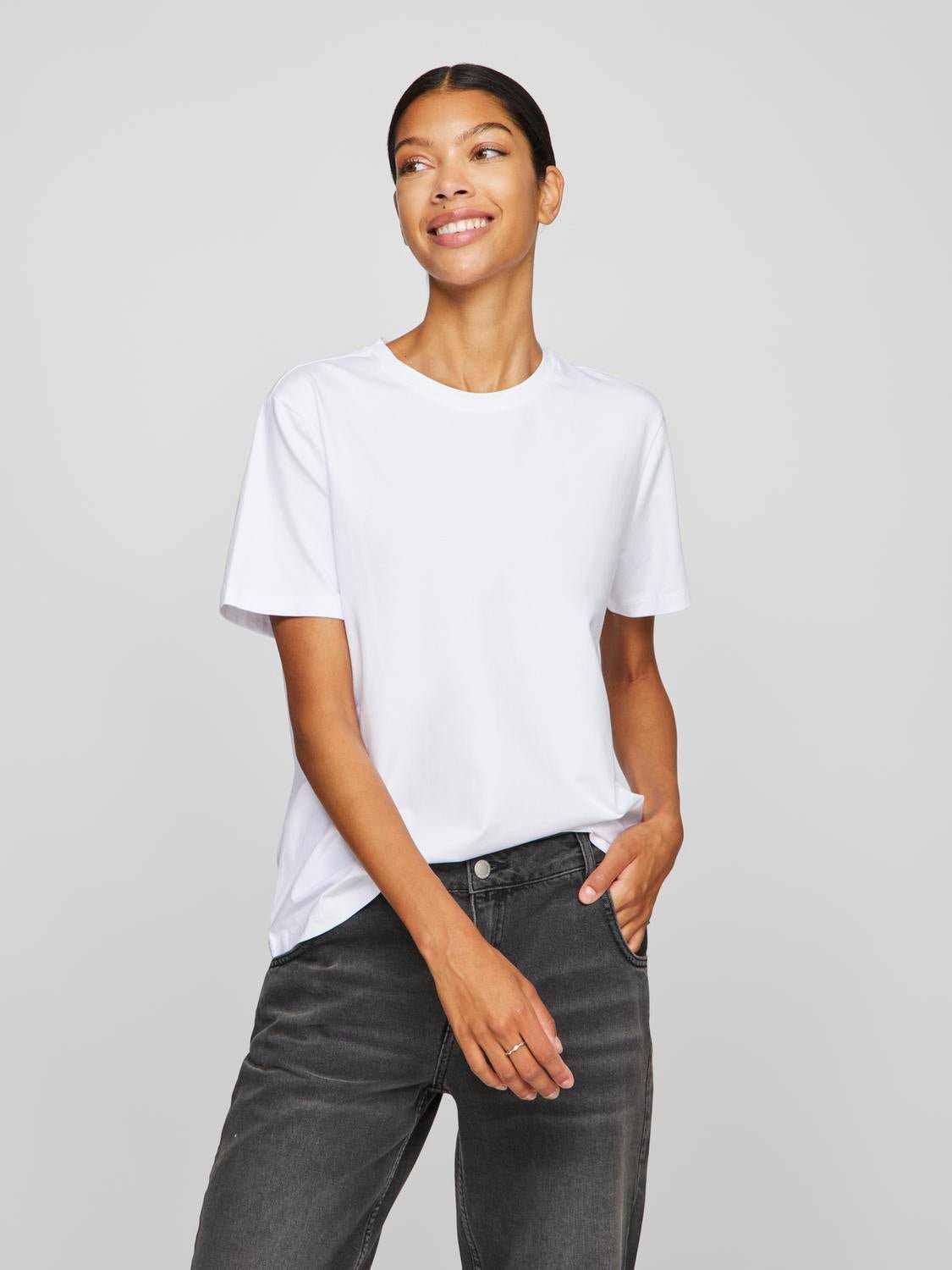 VINORA T-Shirt - Bright White - VERO MODA & VILA Bergvik